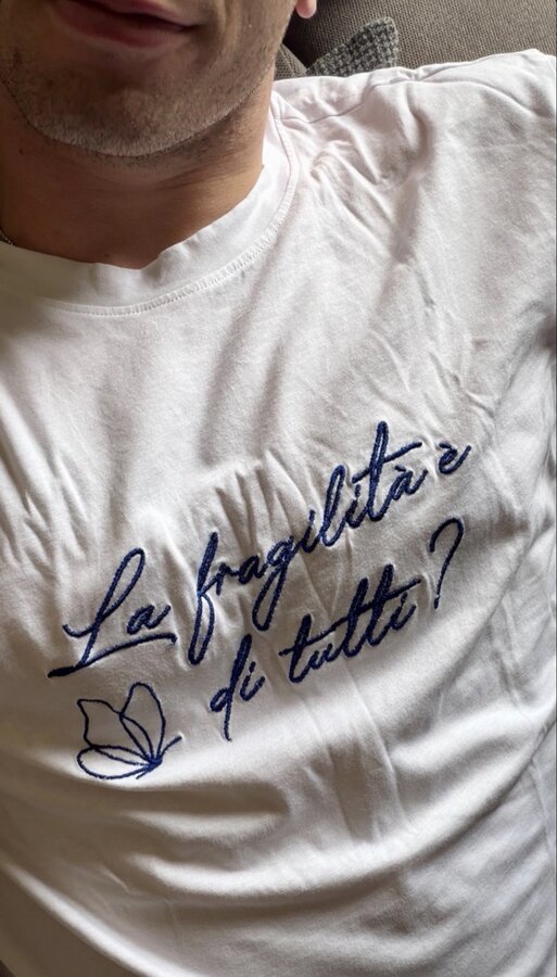 Chi indossa la maglietta del podcast