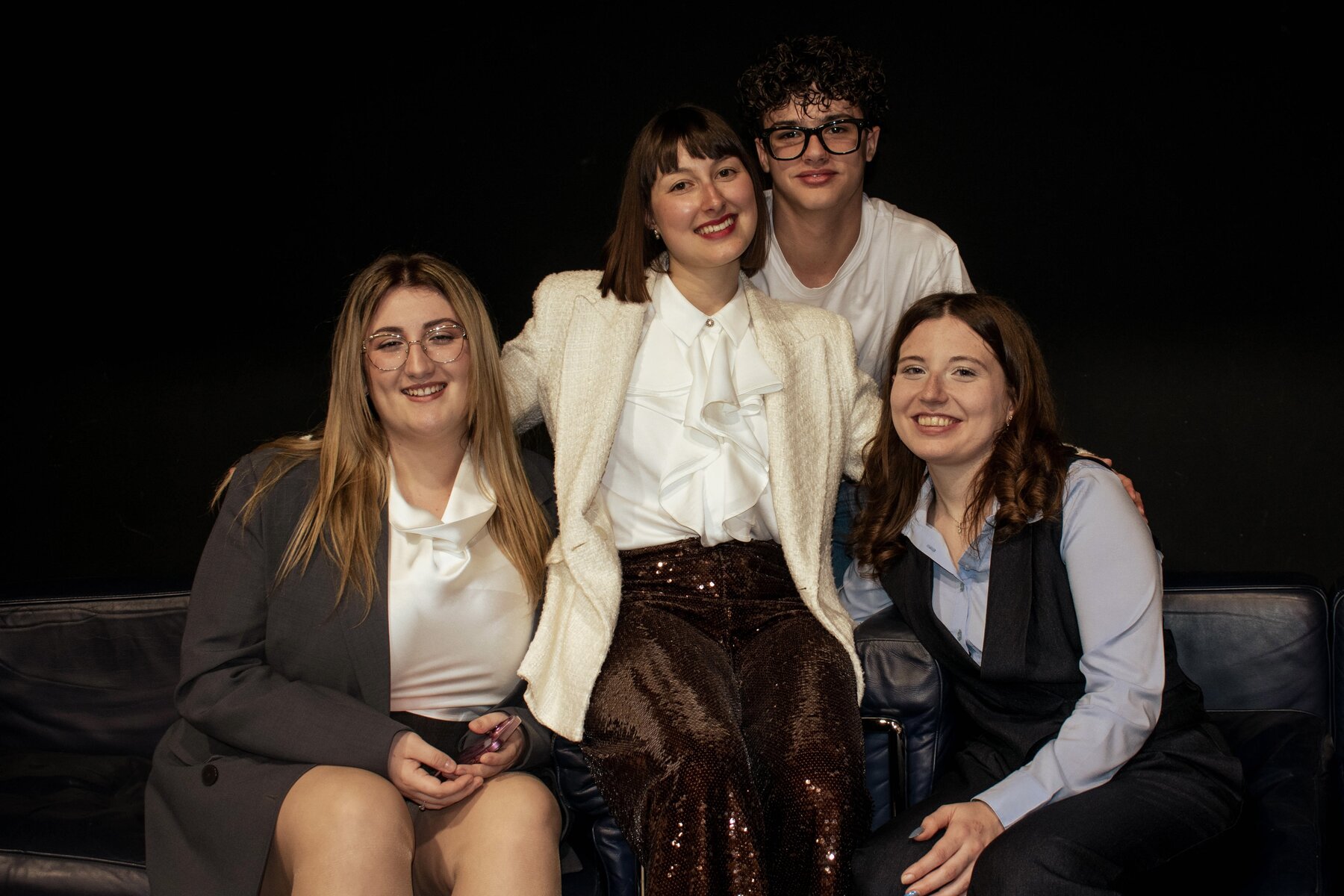 Il team: Alice, Sindi, Elisa e Andrea